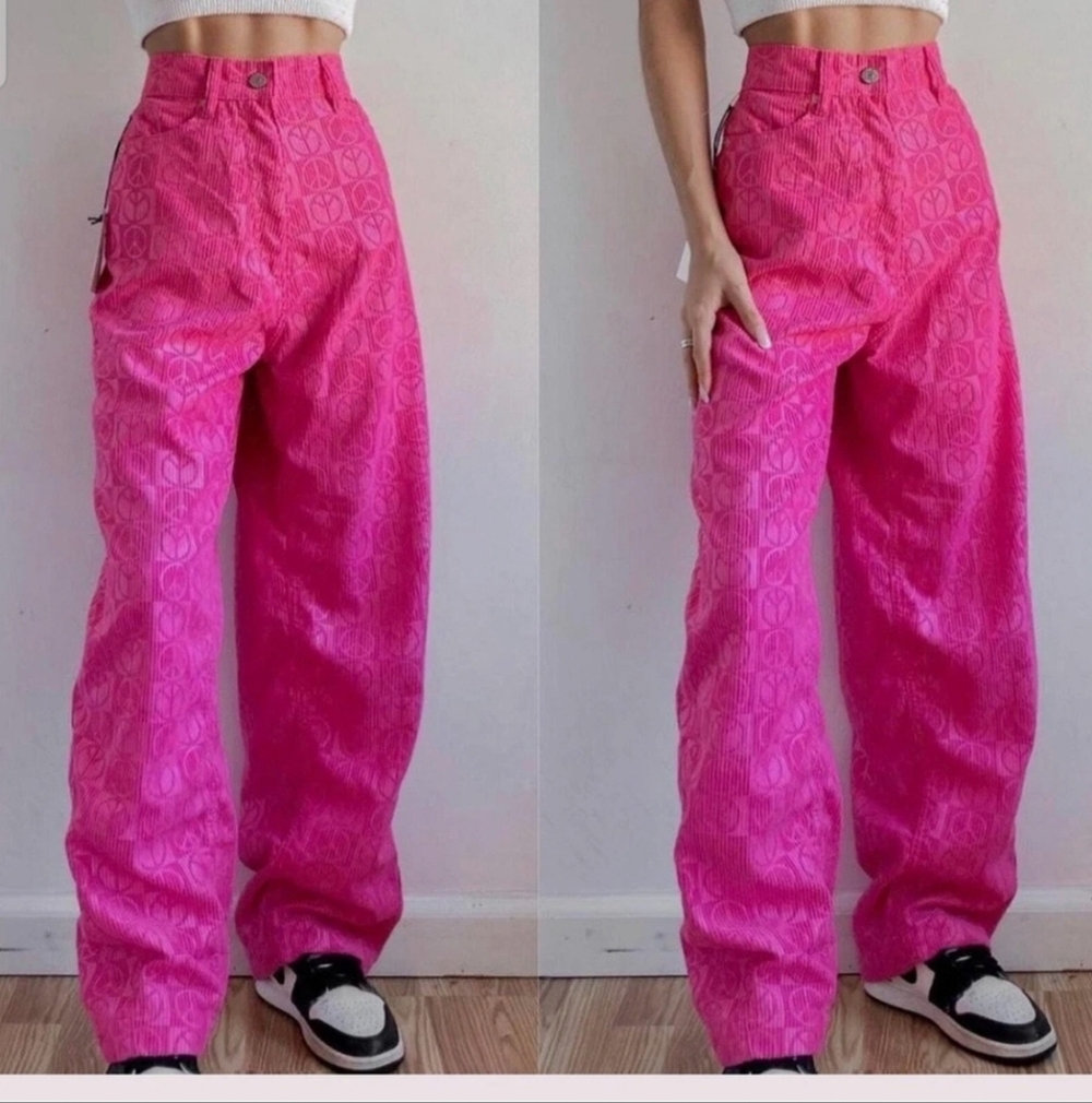 BDG Hot Pink Wide Leg Pants